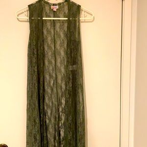 LuLaRoe Sheer Lace Vest